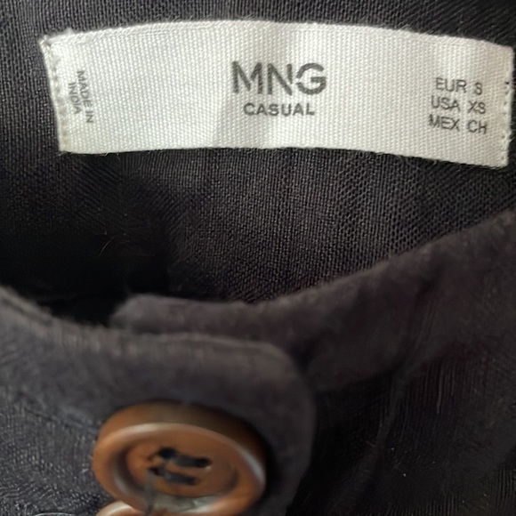 MNG Casual linen trouser pants small Lightweight - Picture 3 of 4